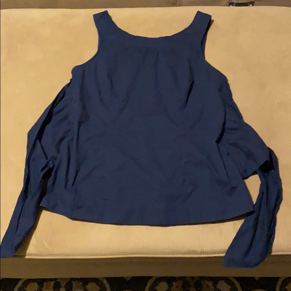 Odille tie back sleeveless blouse